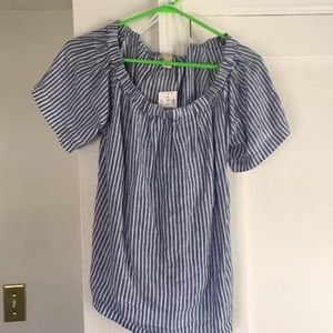 Off the shoulder J crew top